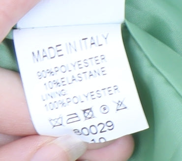 Boohoo Women's Green Blazer, Size 10, Double-Breasted