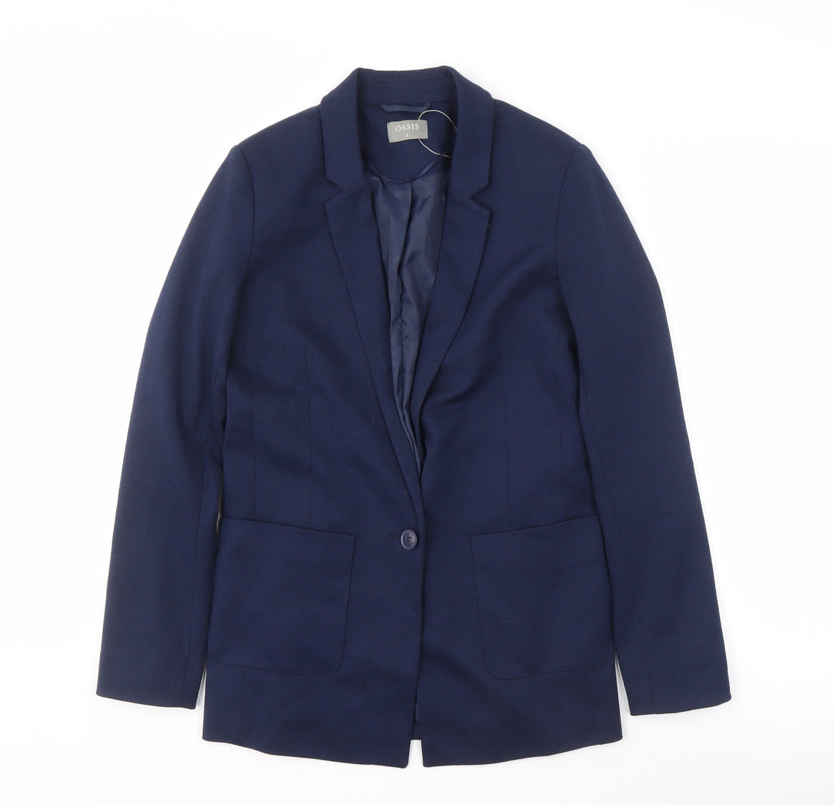 Oasis Women's Blue Blazer UK 8 Regular Fit