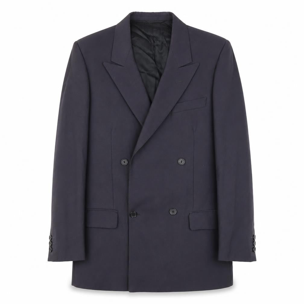 Austin Reed Men's Blue Double-Breasted Blazer