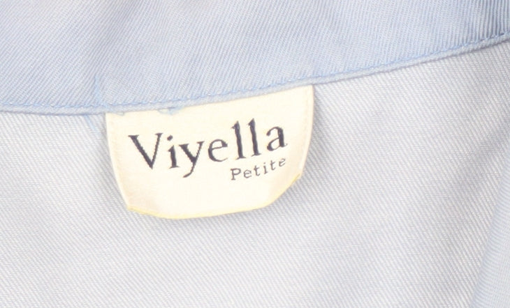 Viyella Women's Blue Cotton Jacket Size 12 Petite