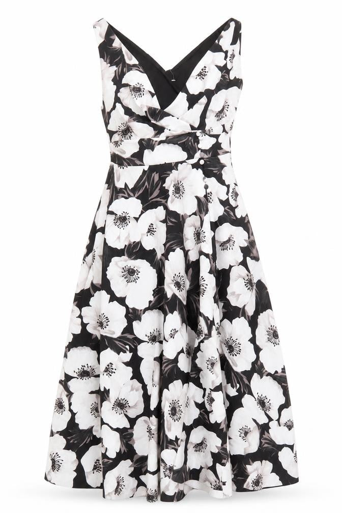 ASOS DESIGN Women's Black Floral Dress Size 12