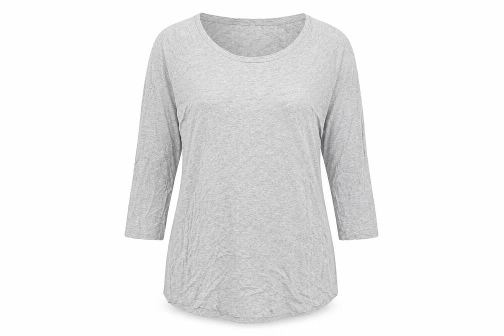 Hobbs Women's Grey 3/4 Sleeve T-Shirt Size S