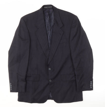 Centaur Men's Black Striped Suit Jacket 38 Regular
