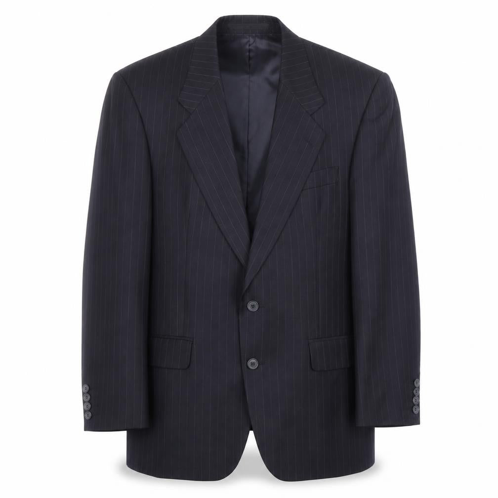 Centaur Men's Black Striped Suit Jacket 38 Regular