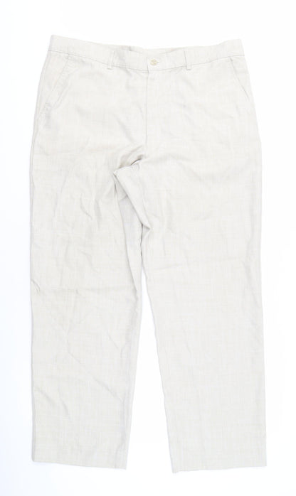 Farah Womens Beige Trousers Polyester Blend Size 10