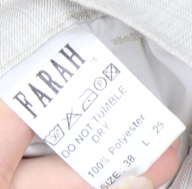 Farah Womens Beige Trousers Polyester Blend Size 10