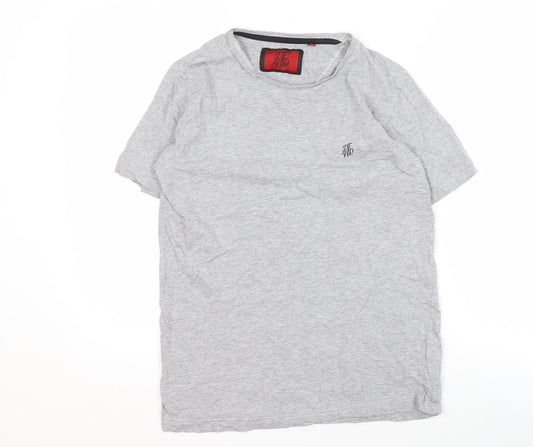 DFND Men's Grey Medium Crew Neck T-Shirt