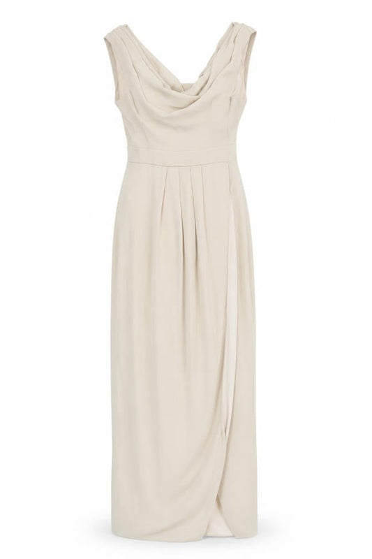 TFNC London Women Beige Maxi Dress Size 8