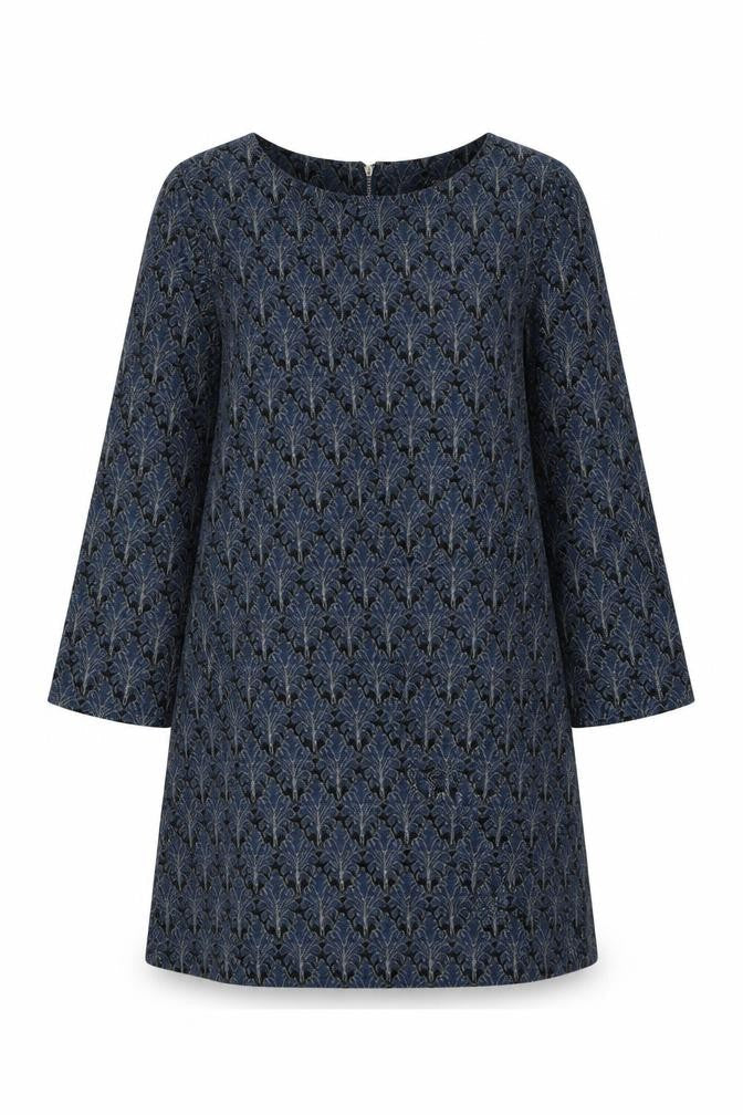 Darling Women's Blue Geometric Shift Dress L