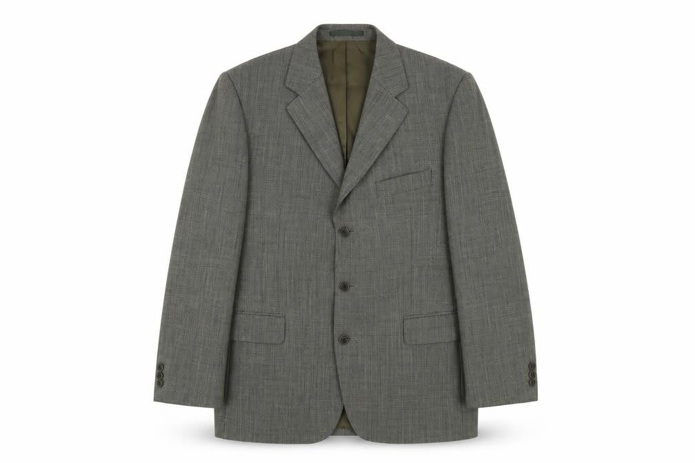 Magee Men's Grey Blazer 42R Check Tweed Classic Formal