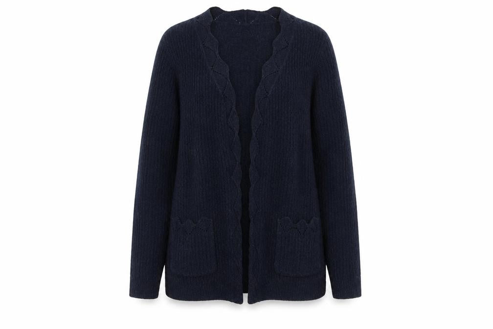Honor Millburn Women's Blue Open Front Cardigan Size S