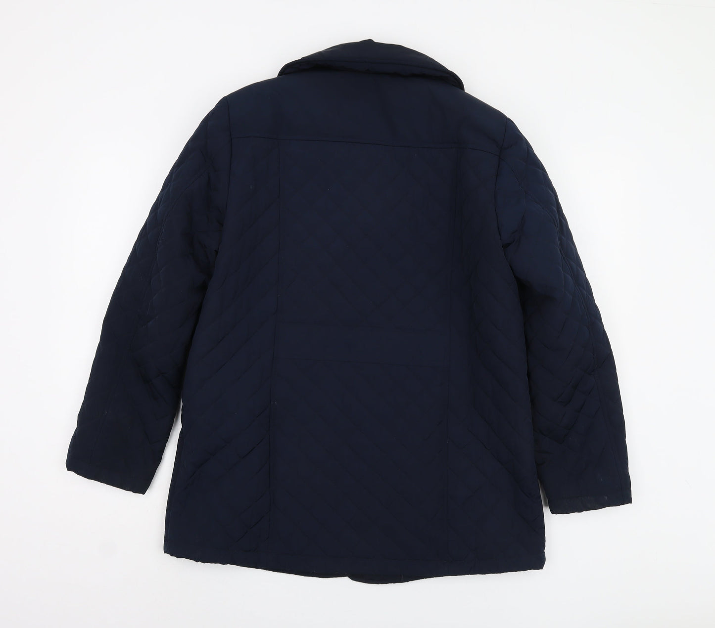 Eastex Women's Blue Quilted Jacket, Size 12, Elegant & Casual