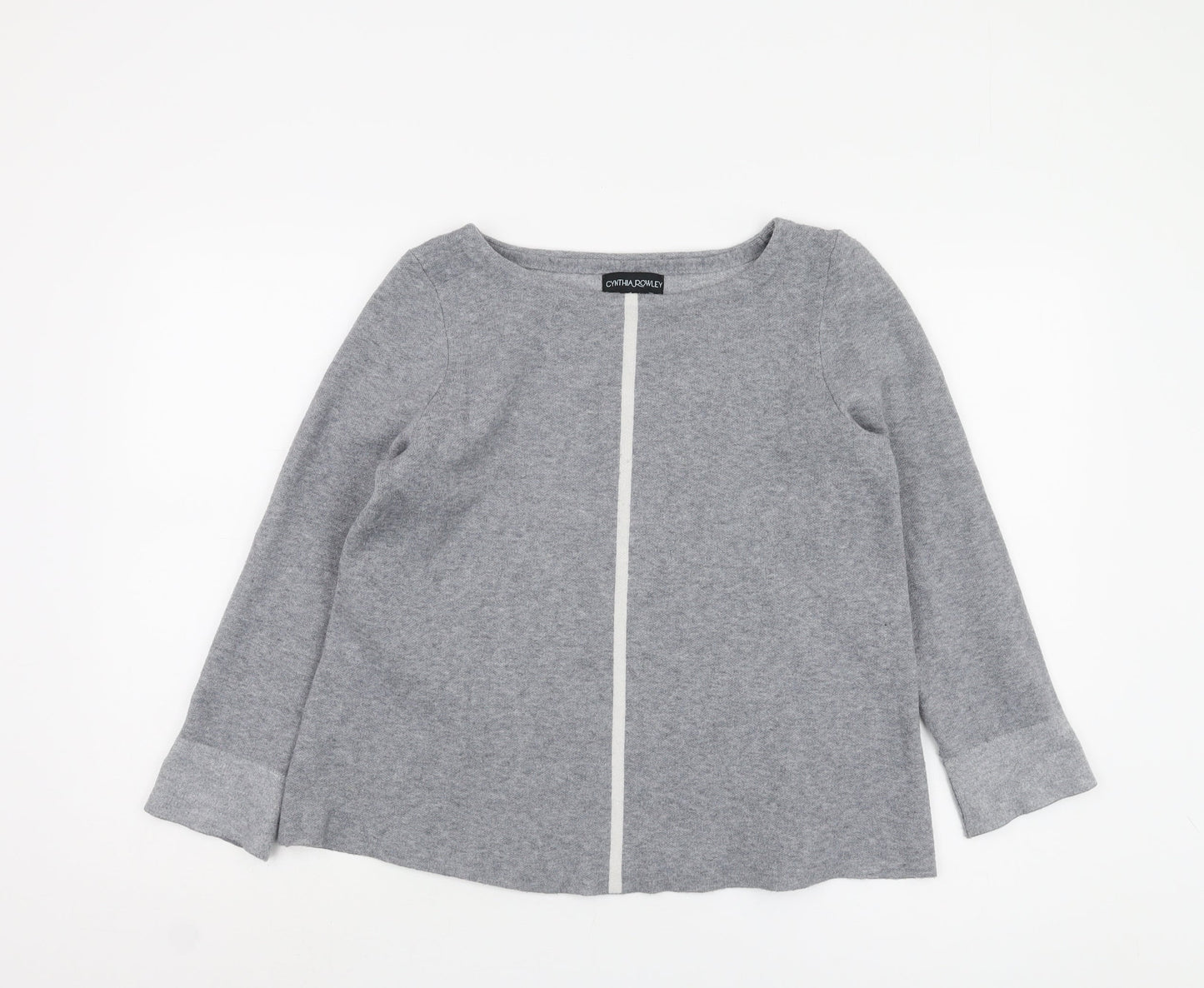 Cynthia Rowley Women's Grey Pullover Jumper M