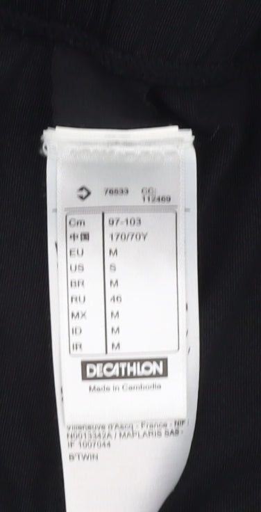 Decathlon Men's Black Biker Shorts M - Cycling Performance