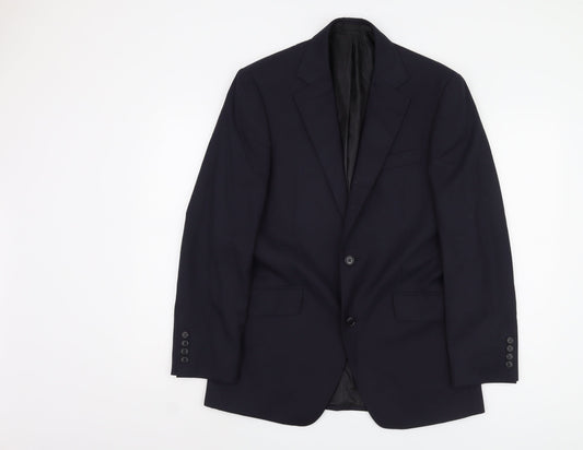Dehavilland Men's Black Blazer, Medium, Regular Fit