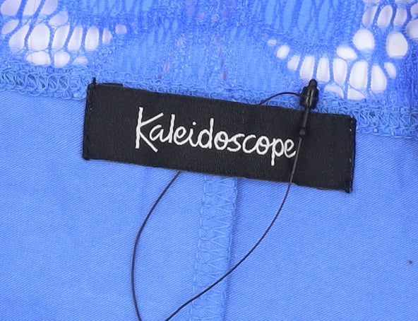 Kaleidoscope Blue Floral Lace Dress, Women, Size 16