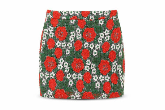 Topshop Women's Floral Mini Skirt UK 12