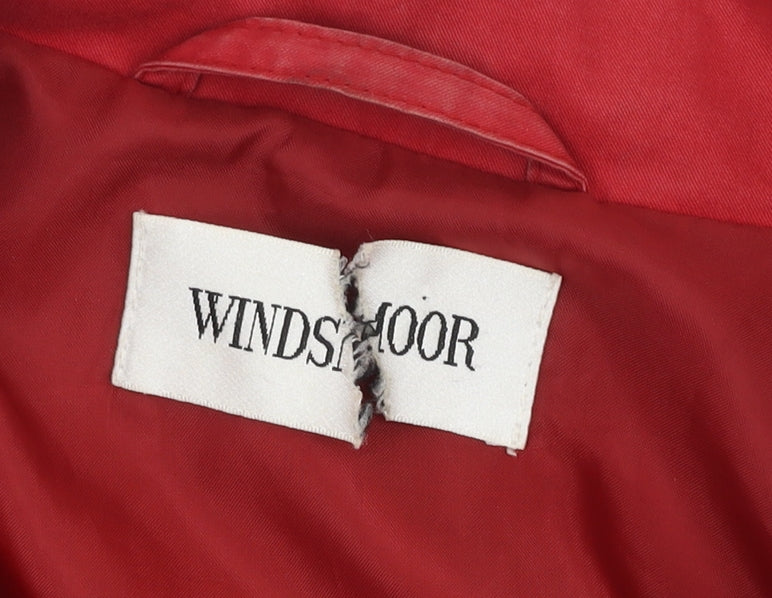 Windsmoor Women's Red Cotton Jacket Size 12