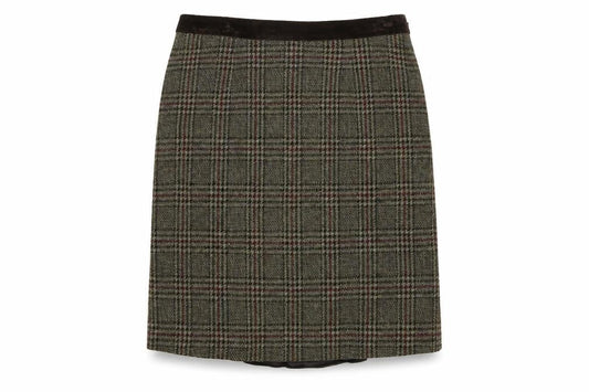 Jigsaw Women's Plaid Wool Skirt - Size 12