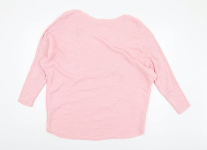 Back view of L.O.G.G. Women's Pink jumper - M