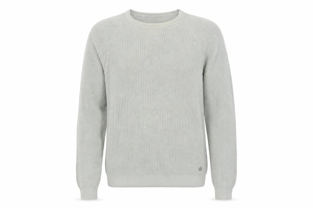Jeff Banks Men’s Grey Cotton Pullover, Medium