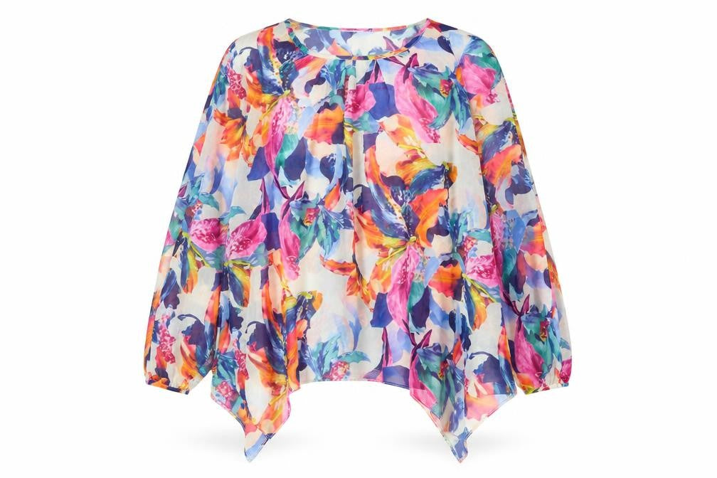 Paraphrase Women's Multicoloured Floral Tunic Blouse - Size 12