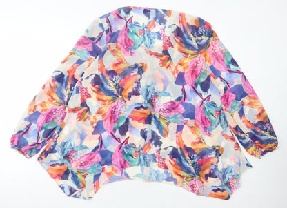 Paraphrase Women's Multicoloured Floral Tunic Blouse - Size 12