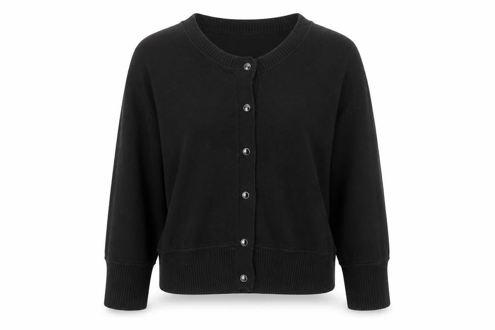 New York & Company Women's Black M Cardigan
