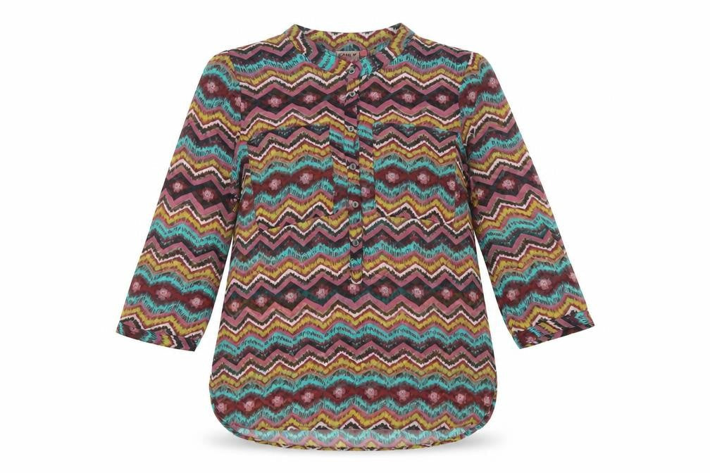 ONLY Women’s Multicoloured Geometric Blouse Size 8