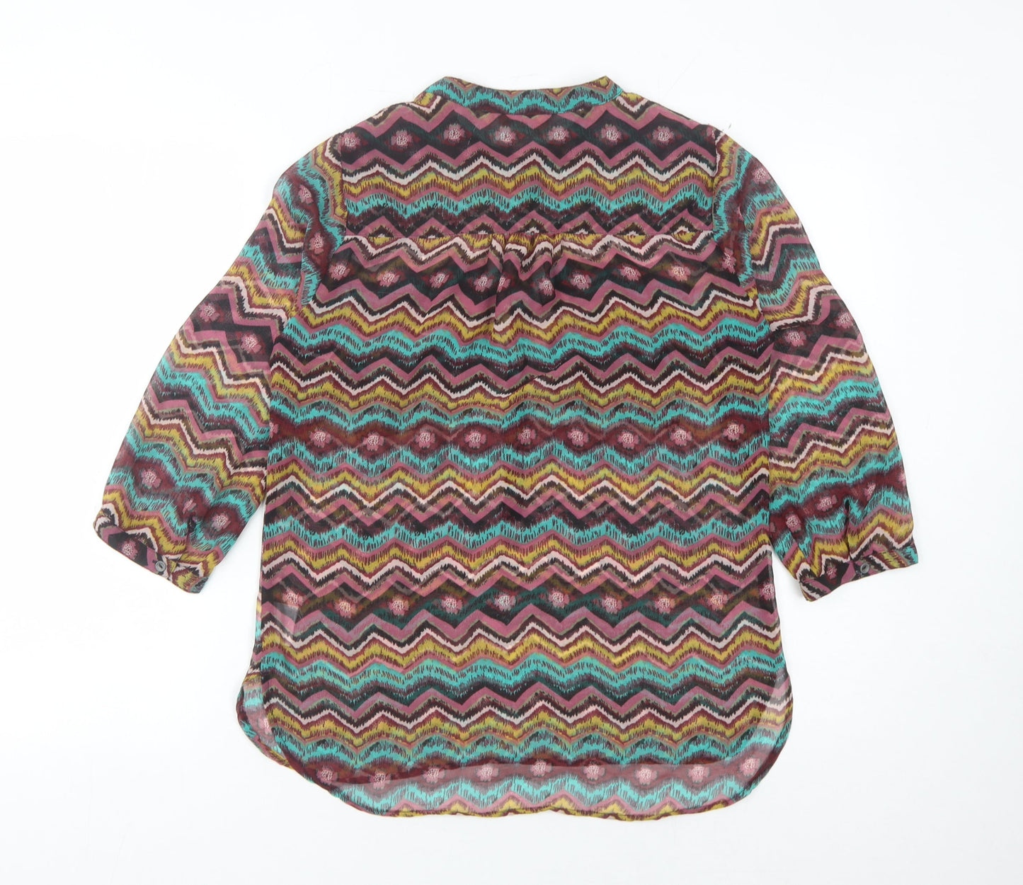 ONLY Women’s Multicoloured Geometric Blouse Size 8