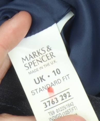 Marks & Spencer Women's Blue Classic Jacket Zip Size 10