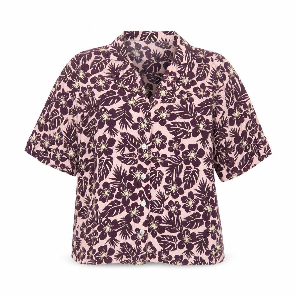 Marks & Spencer Women's Multicoloured Floral Button-Up Shirt