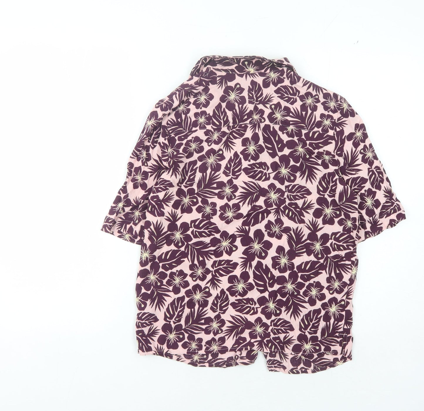 Marks and Spencer Women's Multicoloured Floral Button-Up Shirt