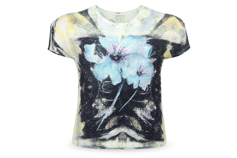 Bassini Women's Multicoloured Floral T-Shirt, Size S