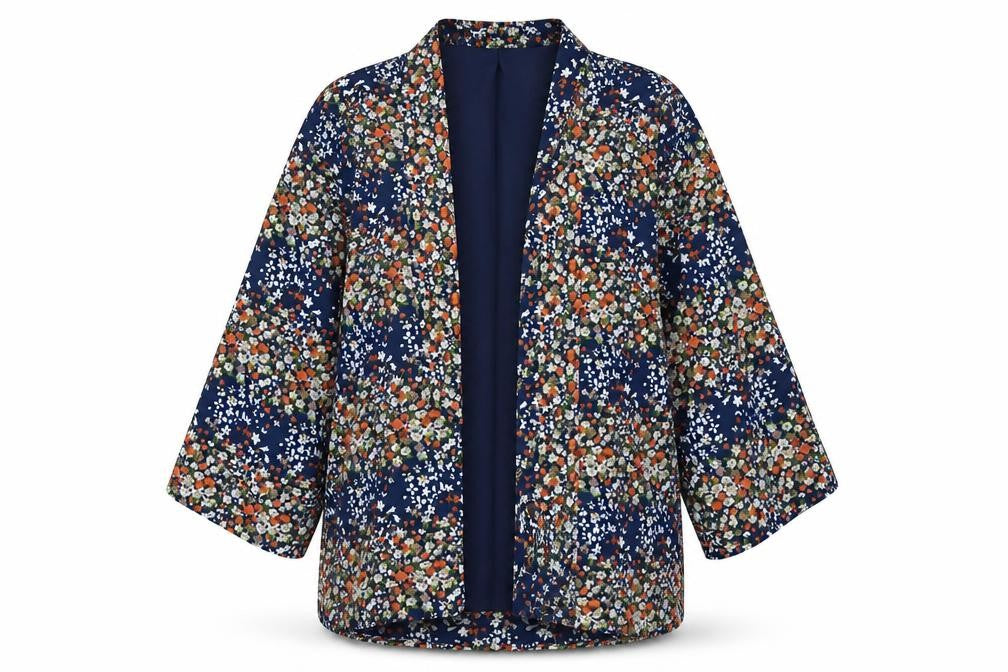 Yumi Girls Floral Kimono Jacket Multicoloured 13-14 Years