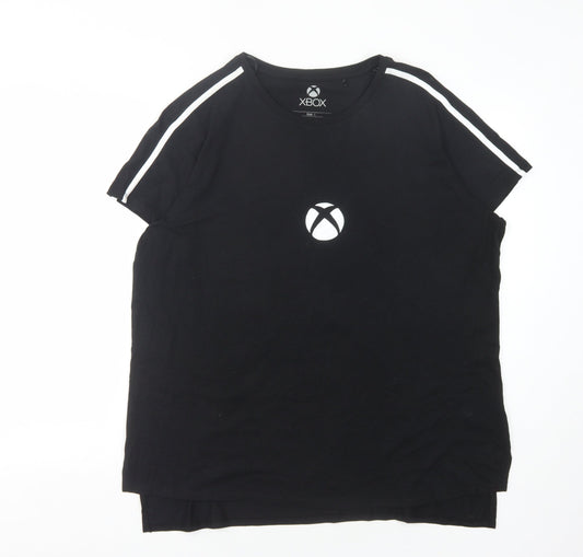 Difuzed Xbox Black Men's T-Shirt L Gaming Short Sleeve