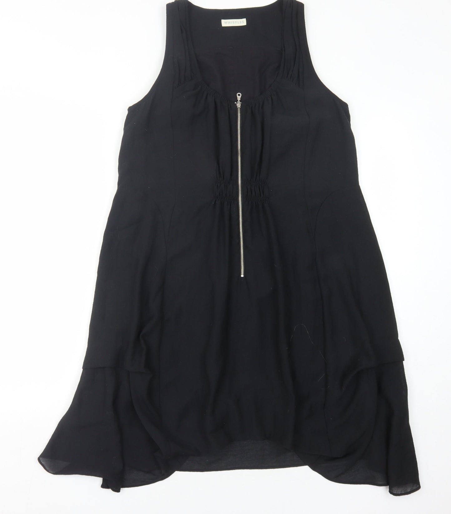 Whistles Women's Black Hi-Low Tank Dress Size 8