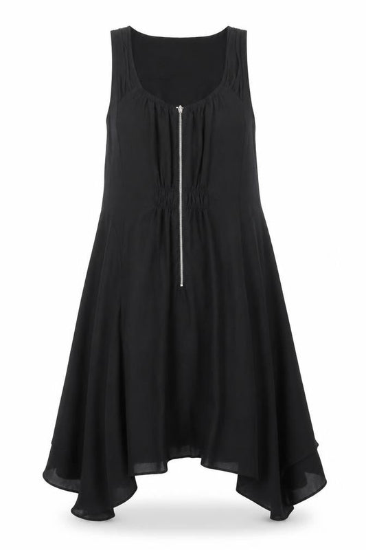 Whistles Women's Black Hi-Low Tank Dress Size 8