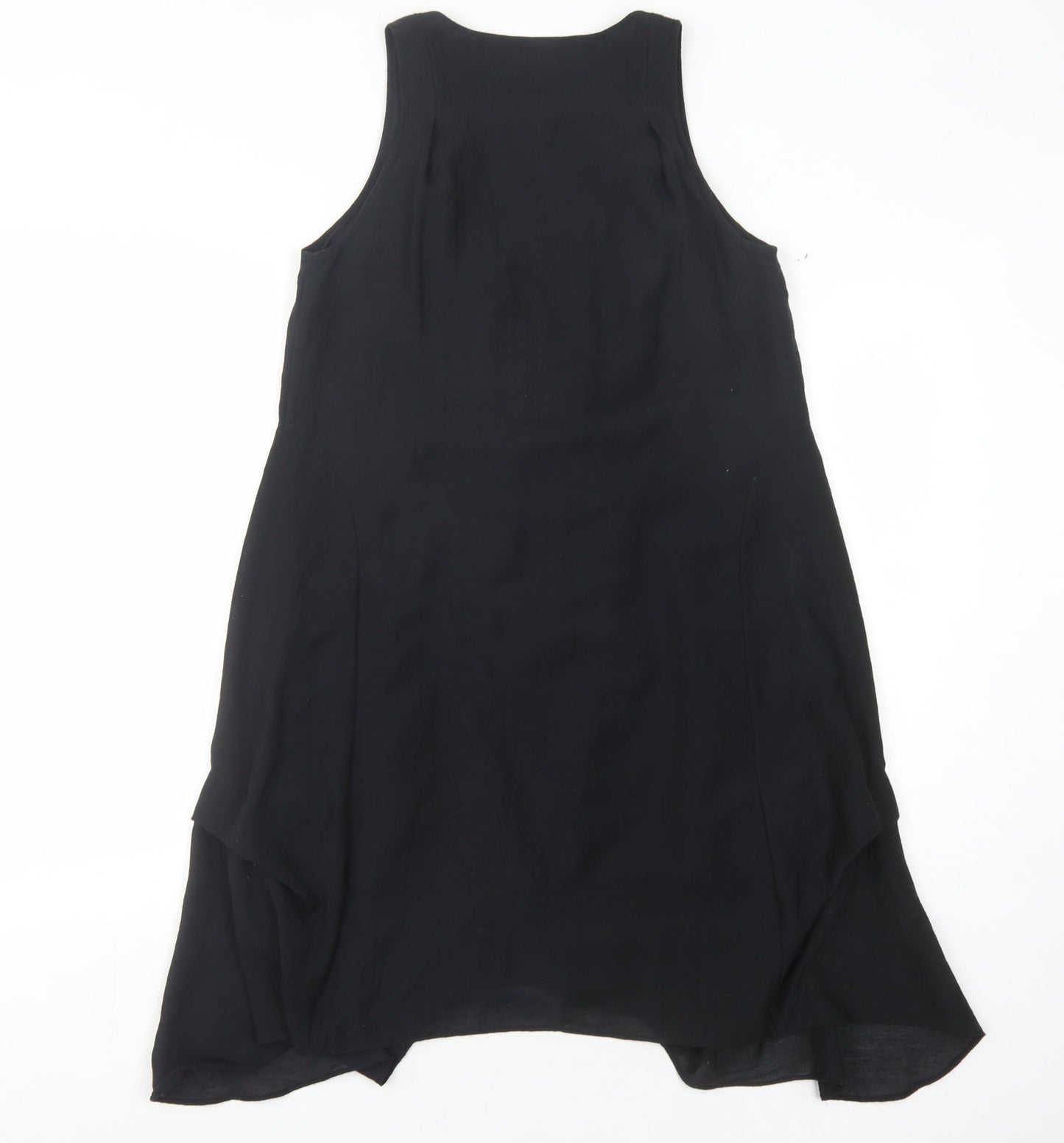 Whistles Women's Black Hi-Low Tank Dress Size 8