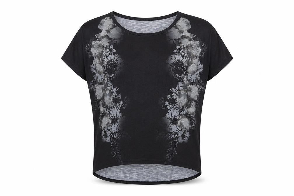 Firetrap Women's Black Floral T-Shirt Size 12
