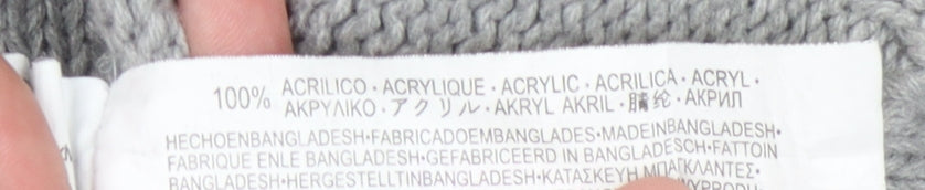 Bershka Women's Grey Roll Neck Pullover Jumper Size S