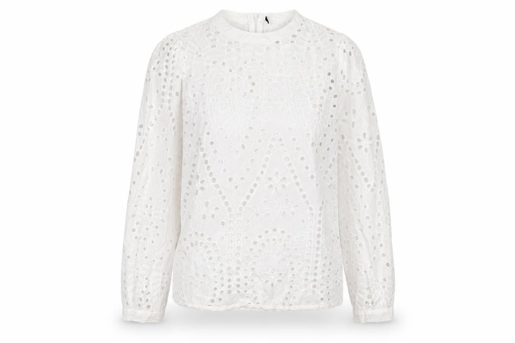Only Women's White Long Sleeve Blouse Size 6