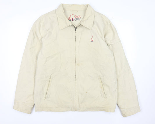 Dock of the Bay Men's Beige Cotton Anorak Jacket M
