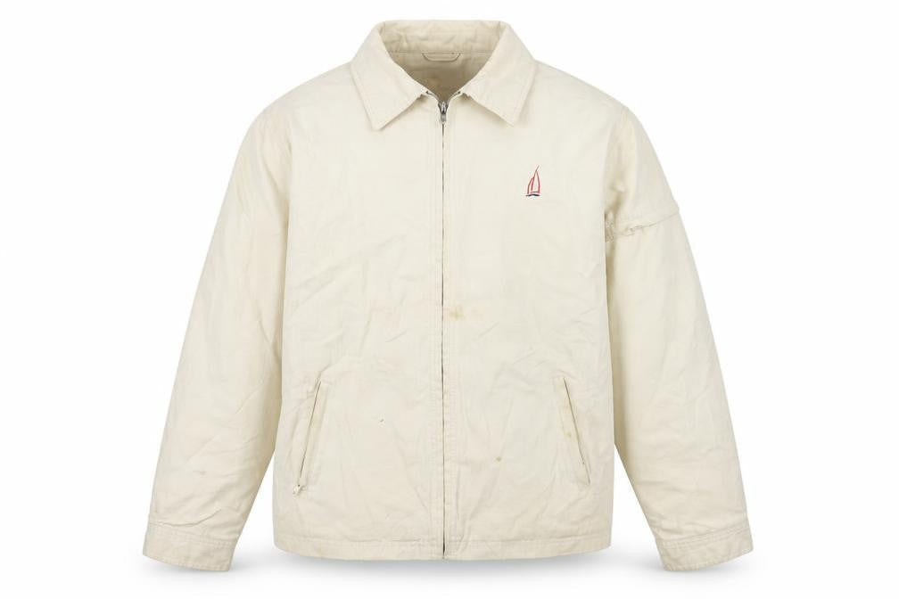 Dock of the Bay Men's Beige Cotton Anorak Jacket M