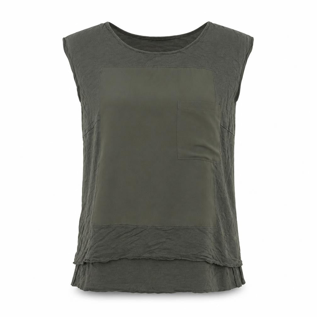 Warehouse Women's Green Sleeveless Top UK 12