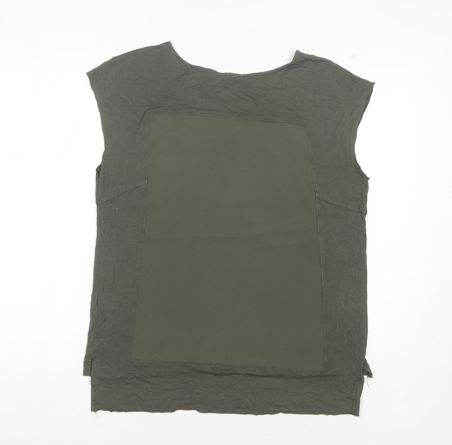 Warehouse Women's Green Sleeveless Top UK 12