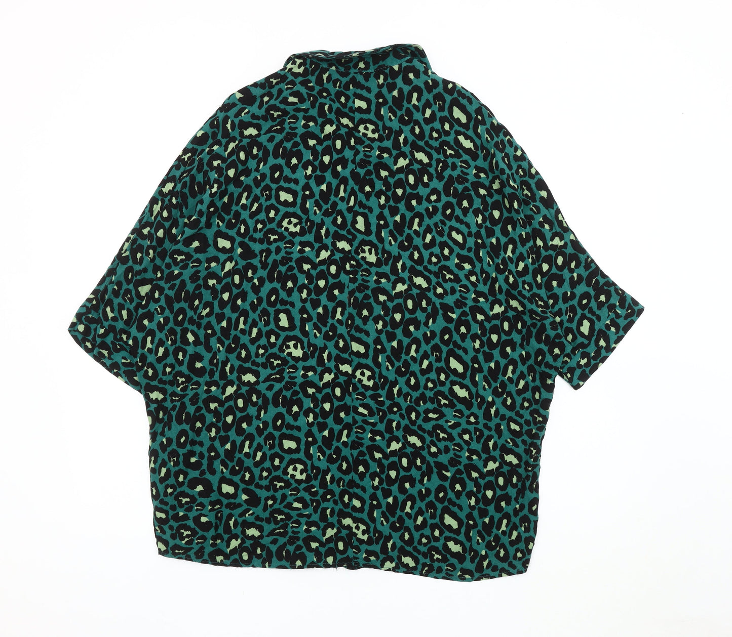 ASOS Design Women's Multicoloured Animal Print Blouse UK 6