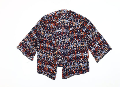 New Look Women's Geometric Multicolour Jacket Size 10
