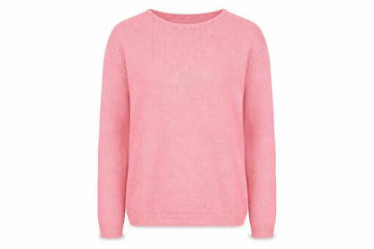 EWM Women's Pink Cotton Pullover Jumper Size S