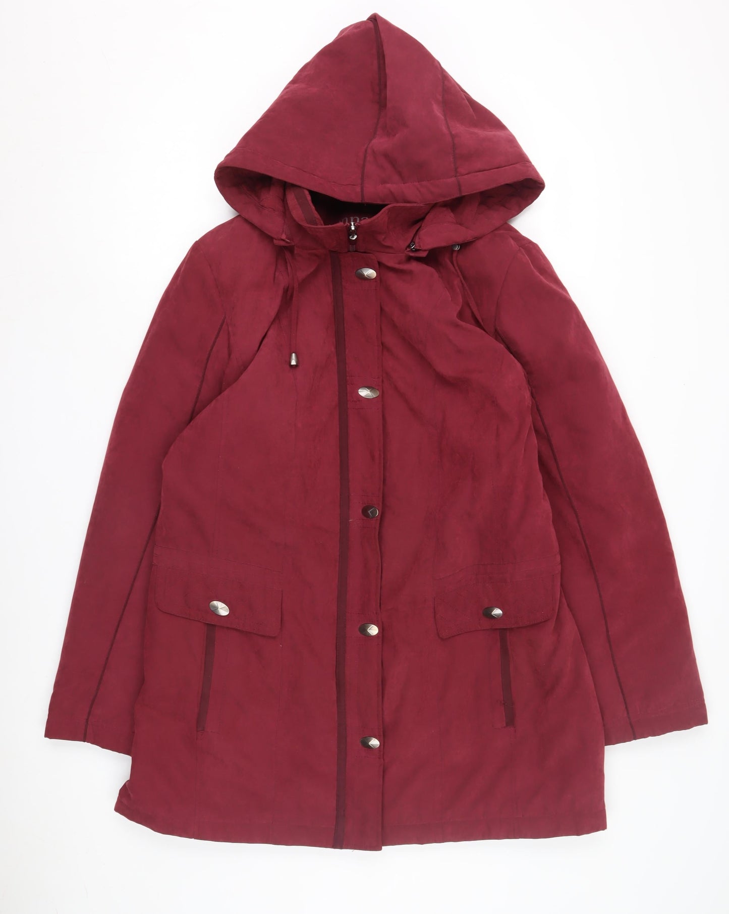 Anna Rose Women's Red Parka Coat, L, Hooded